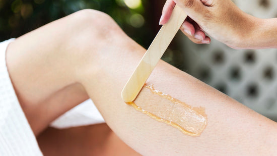 Half leg wax at Skin Studio Cape Town. Strip wax from the ankle to the knee.